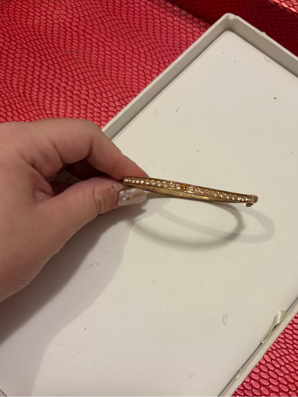 Givenchy Gold Crystal Bracelet